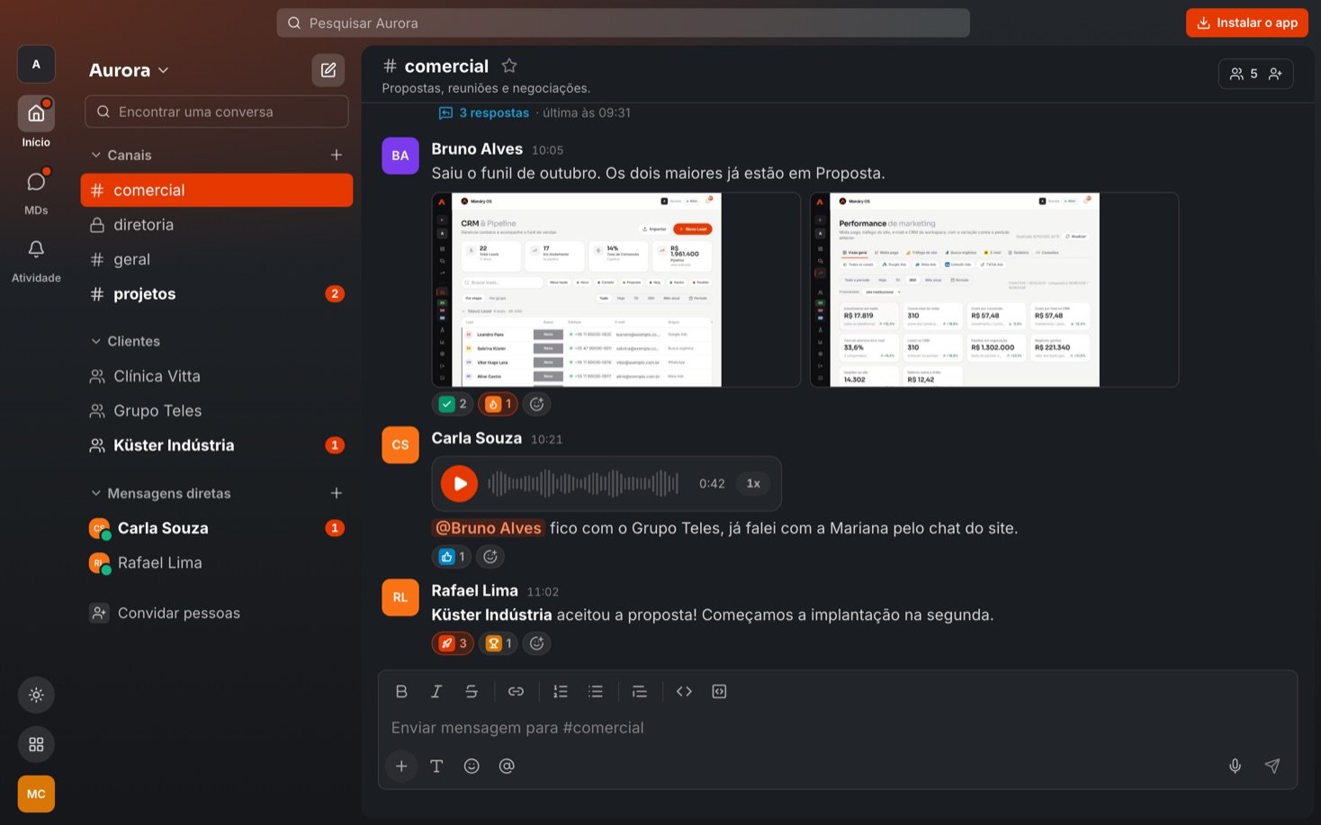 Tela do produto: Manáry Hermes